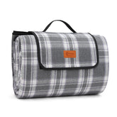 Sekey XXL Picknickdecke 200x200 cm – Waschbare & Schmutzabweisende Camping- und Stranddecke, Faltbar & Gepolstert für Outdoor, Park & Garten